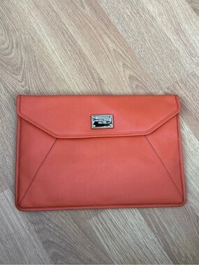 Michael Kors Orange Envelope Clutch